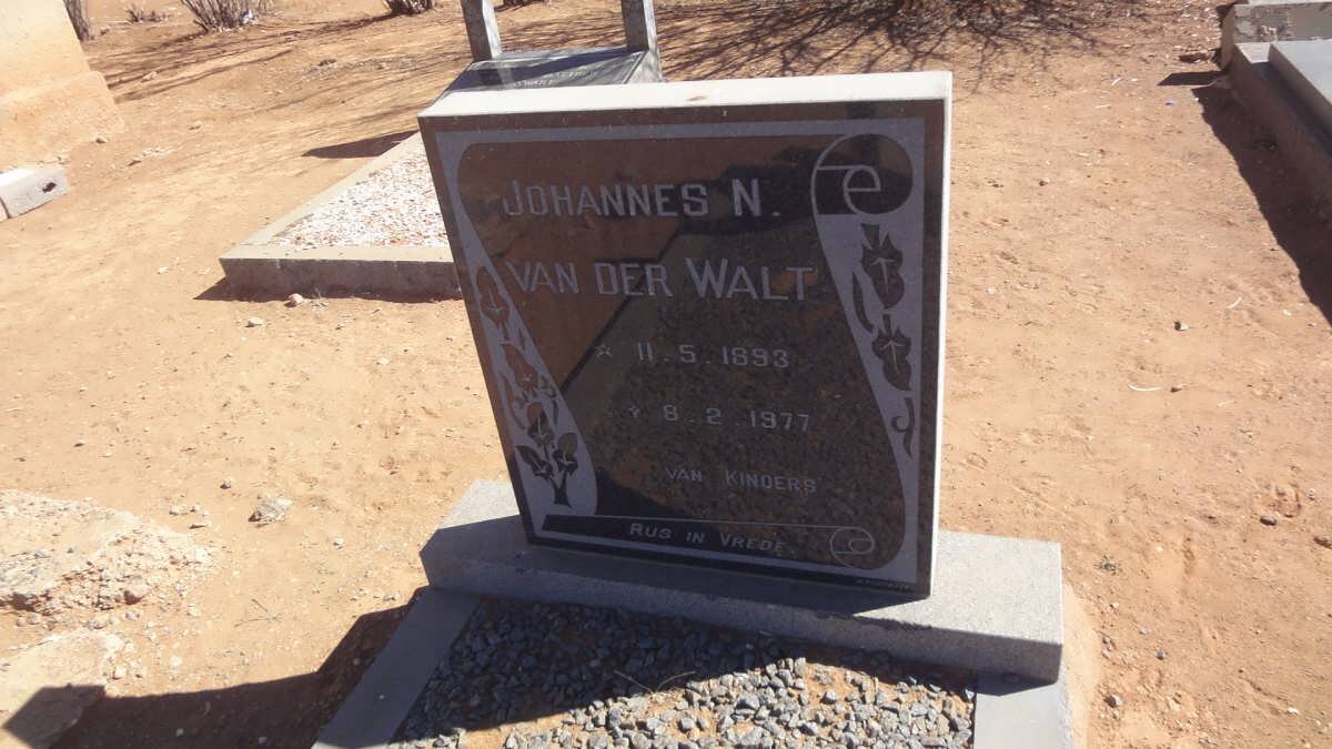 WALT Johannes N., van der 1893-1977