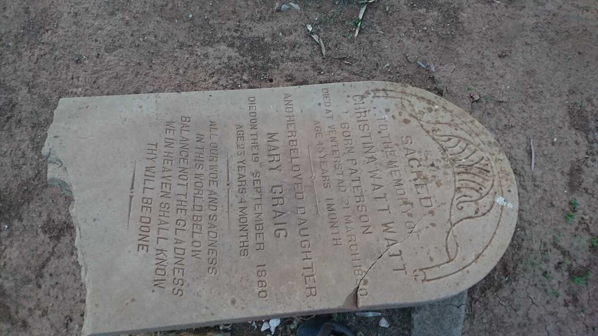 WATT Christina nee PATERSON -1880 :: WATT Mary Craig -1880