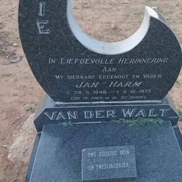 WALT Jan Harm, van der 1948-1973