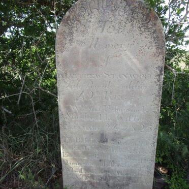 STANWORTH Matthew -1825