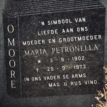 O'MOORE Maria Petronella 1902-1973