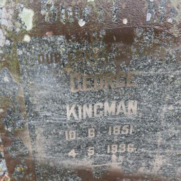 KINGMAN George 1851-1936