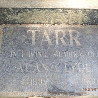 TARR Alan Clyde 1895-1980