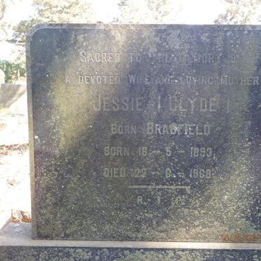 TARR Alan Clyde 1895-1980 &amp; Jessie BRADFIELD 1893-1968