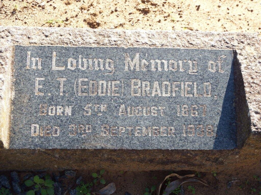 BRADFIELD E.T. 1867-1938