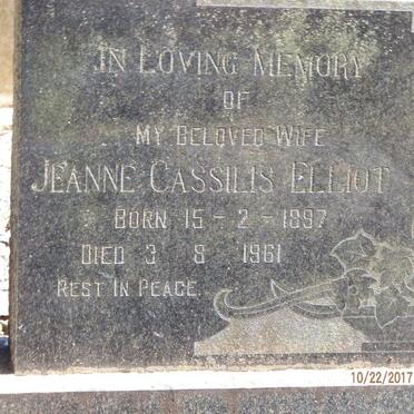 ELLIOT Jeanne Cassilis 1897-1961