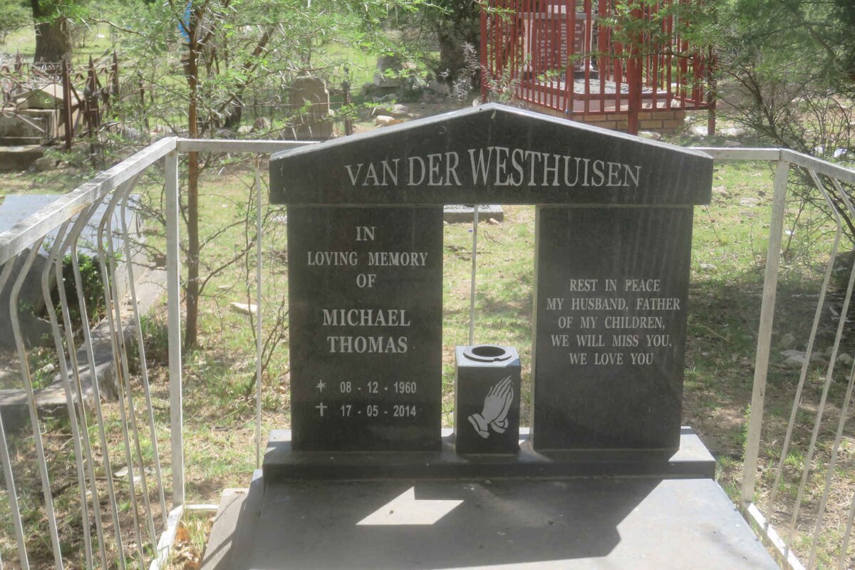 WESTHUIZEN Michael Thomas, van der 1960-2014