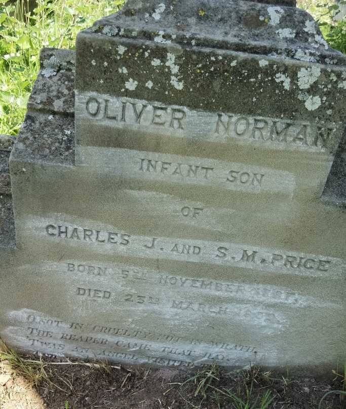 PRICE Oliver Norman 1887-1889