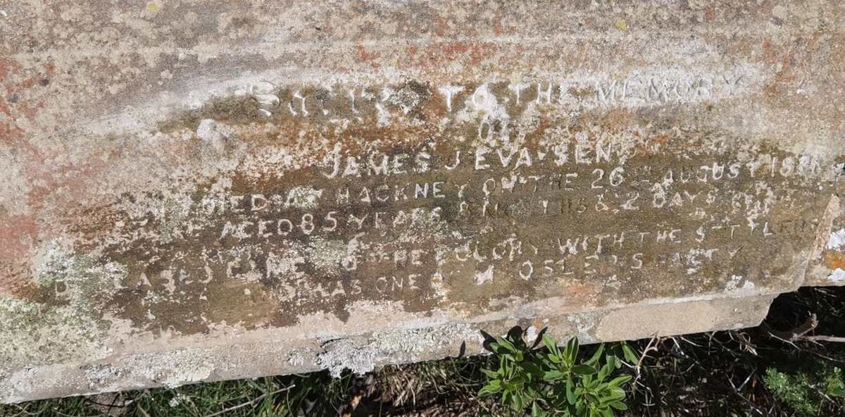 EVA James J. -1881 &amp; Elizabeth -1874