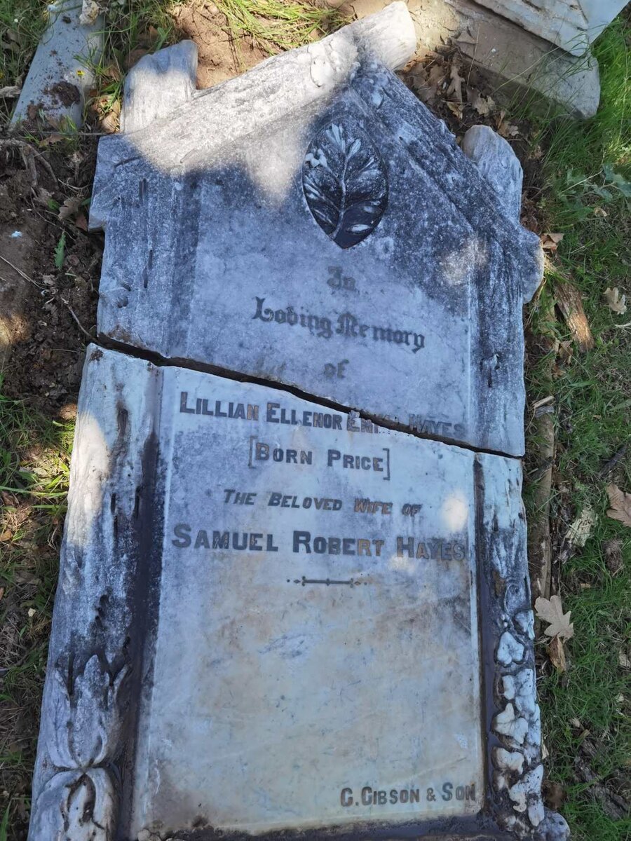 HAYES Lillian Ellenor Emma nee PRICE