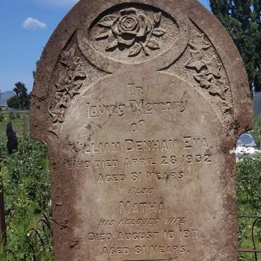 EVA William Denham -1902 &amp; Martha -1911