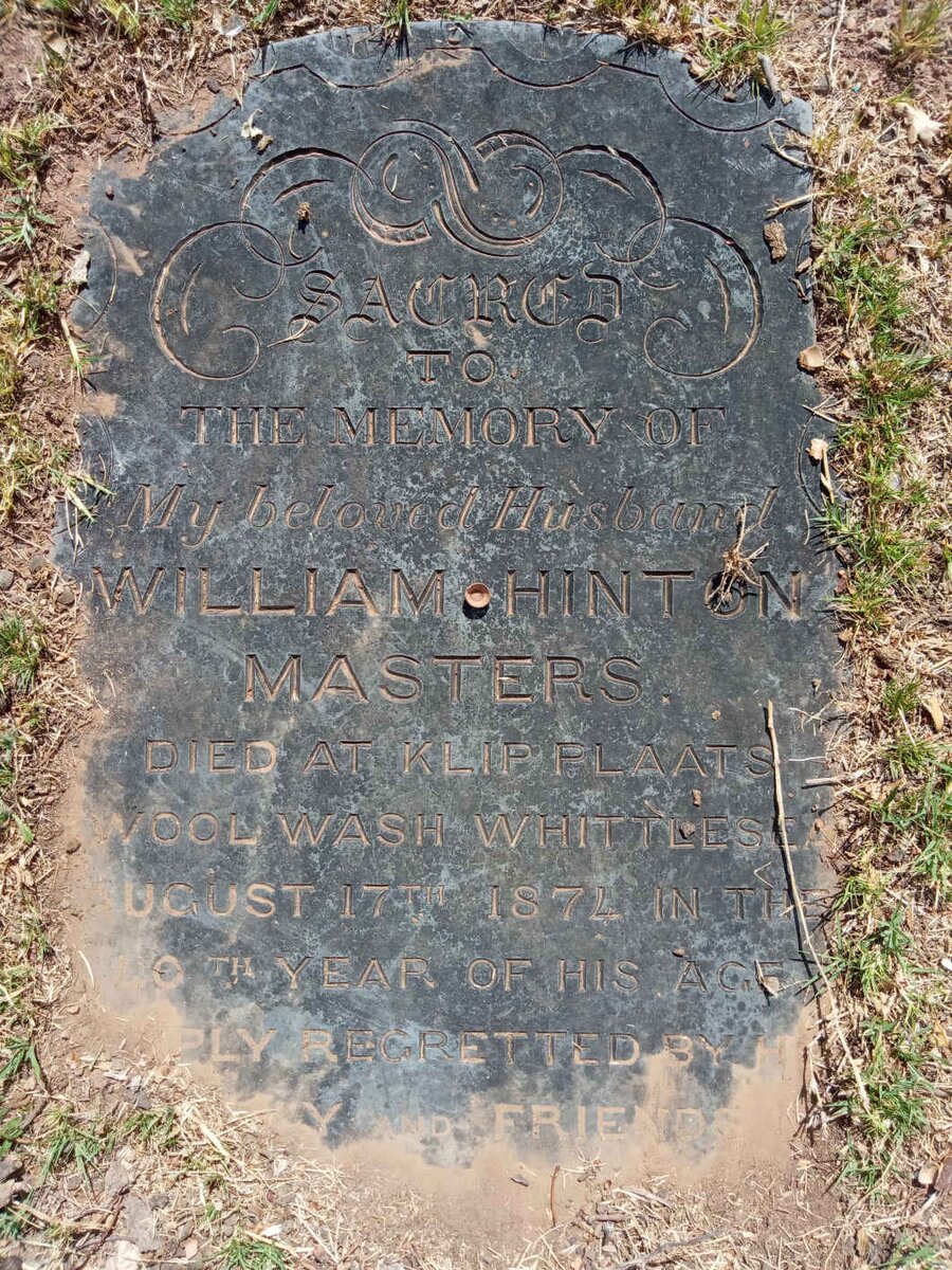 MASTERS William Hinton -1874