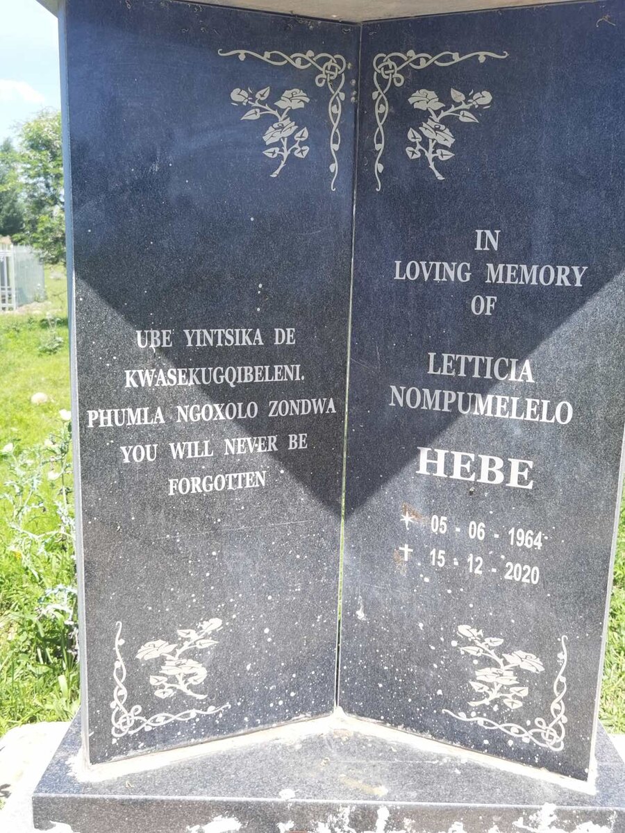 HEBE Letiticia Nompumelelo 1964-2020