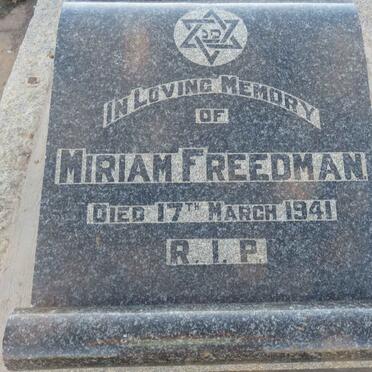FREEDMAN Miriam -1941
