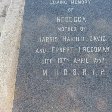 FREEDMAN Rebecca -1957
