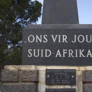 2. Plaque - Ons vir jou Suid Afrika