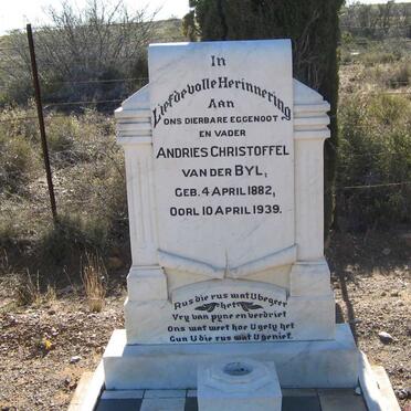 BYL Andries Christoffel, van der 1882-1939