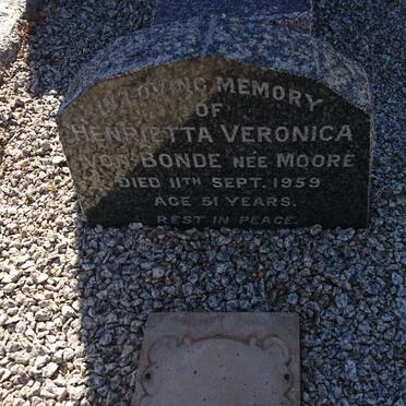 BONDE Henrietta Veronica, von nee MOORE -1959