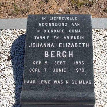 BERGH Johanna Elizabeth 1886-1979