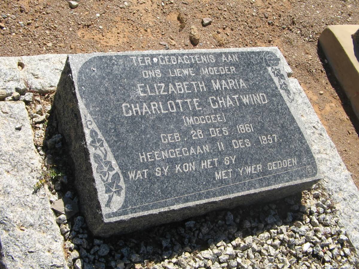 CHATWIND Elizabeth Maria Charlotte 1861-1957