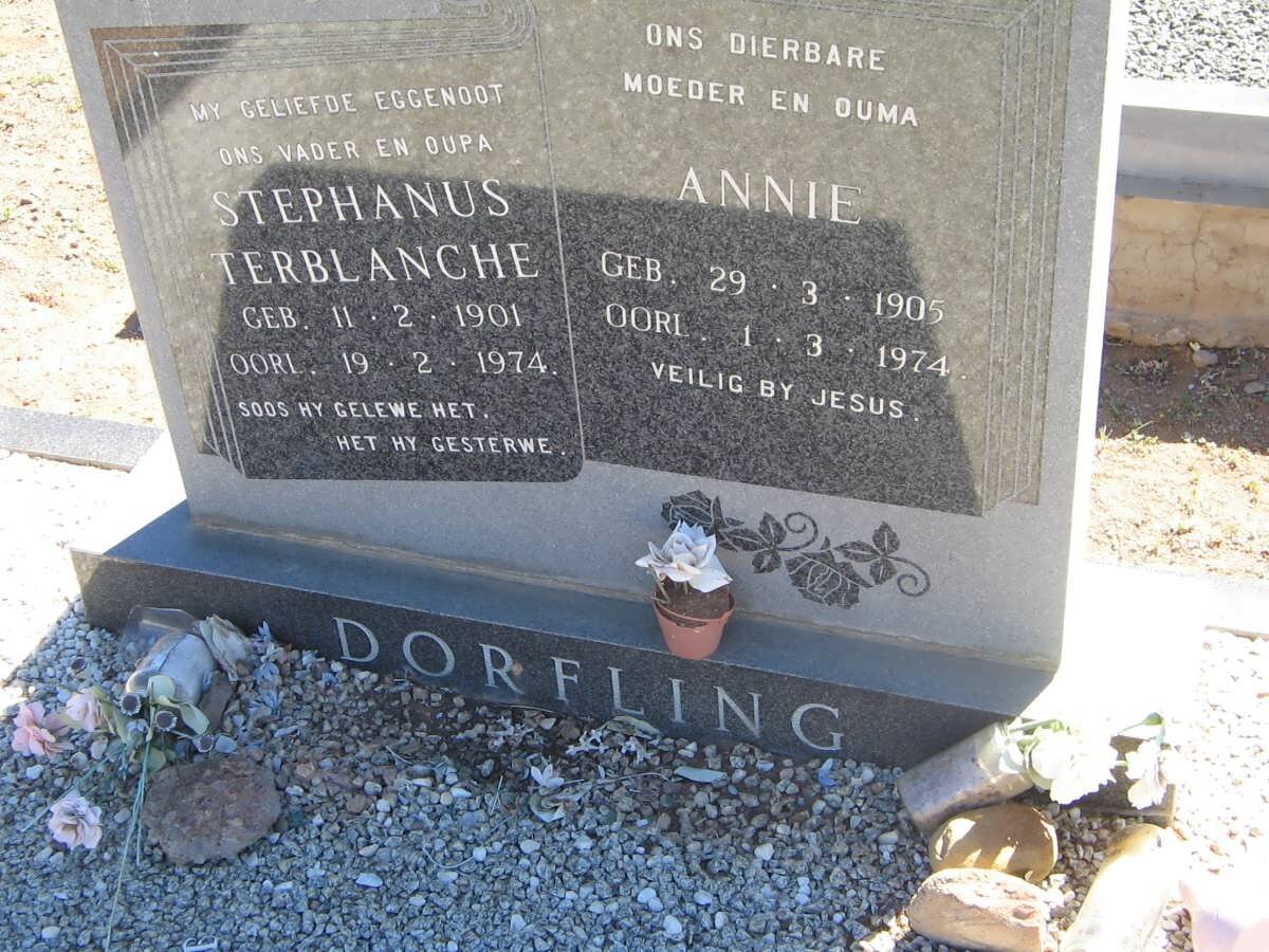 DORFLING Stephanus Terblanche 1901-1974 &amp; Annie 1905-1974