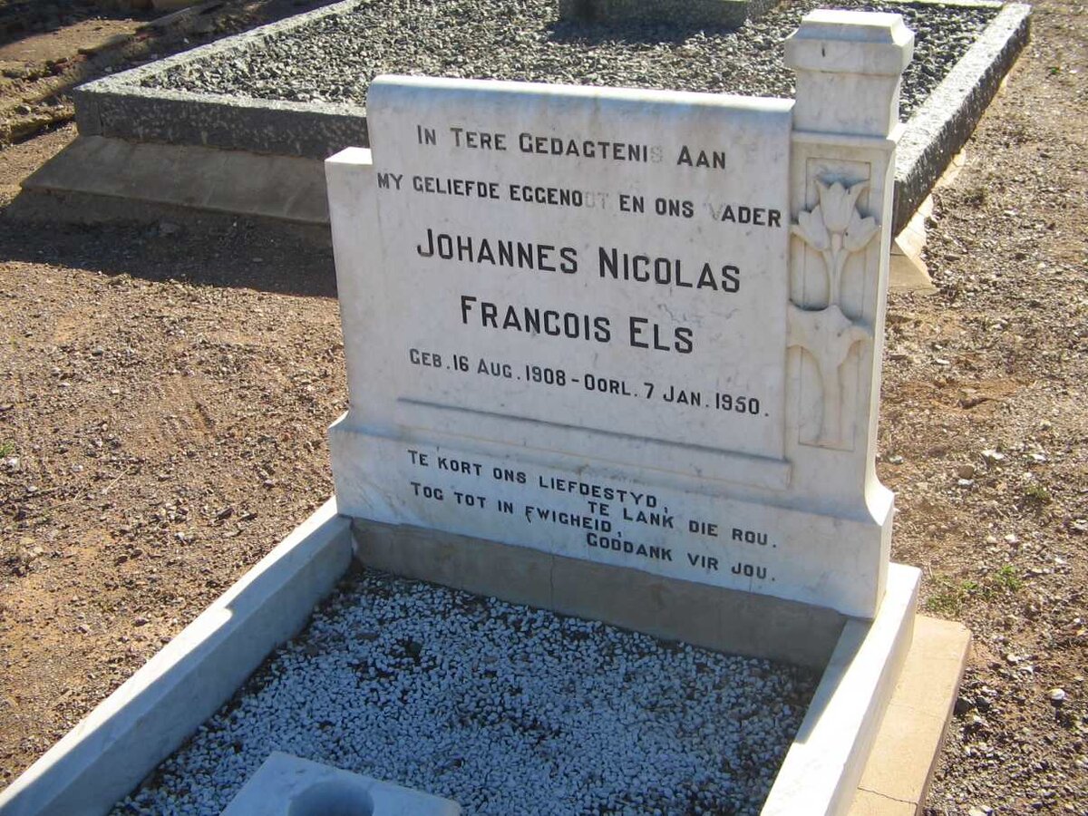 ELS Johannes Nicolas Francois 1908-1950
