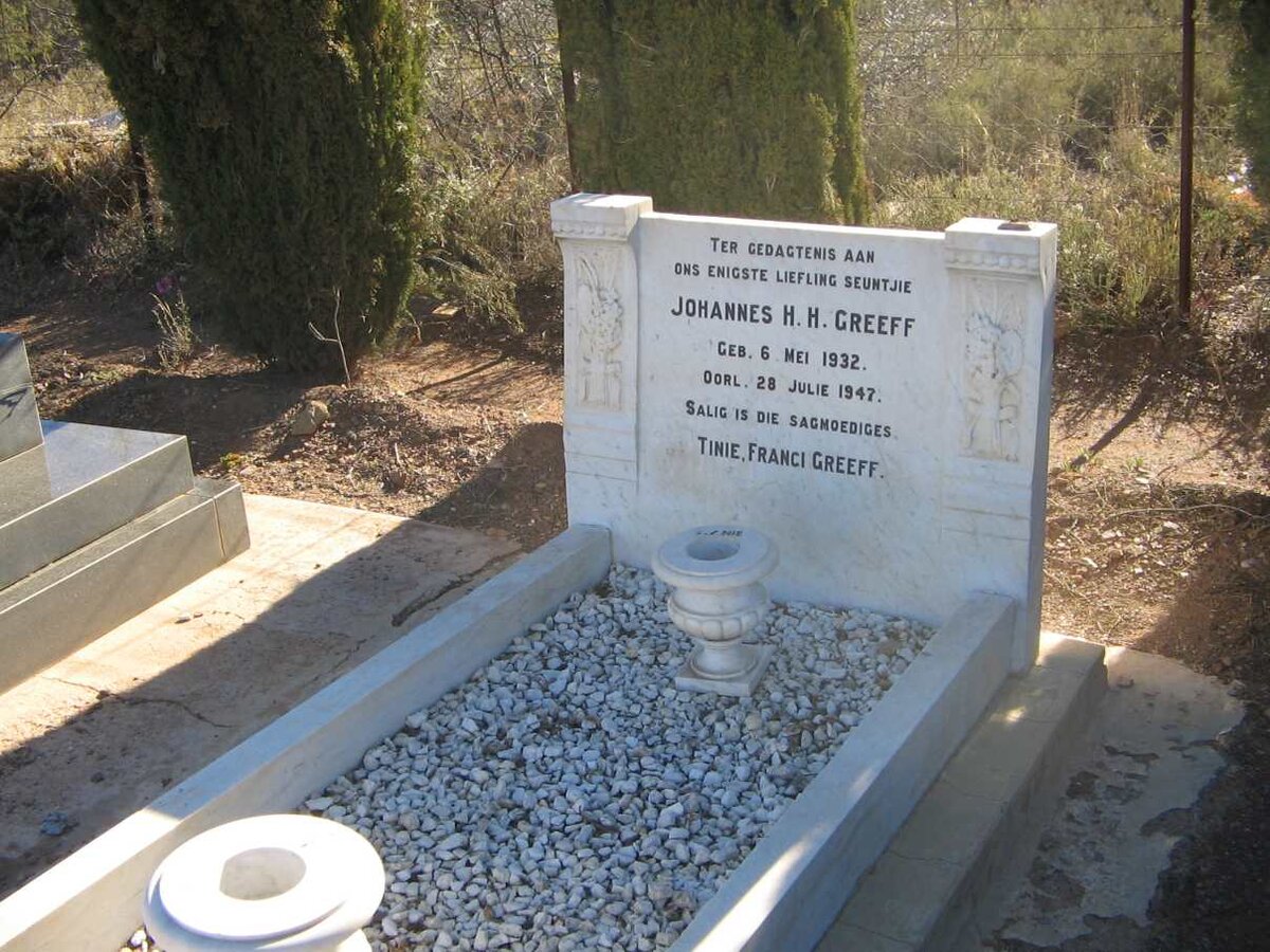 GREEFF Johannes H.H. 1932-1947