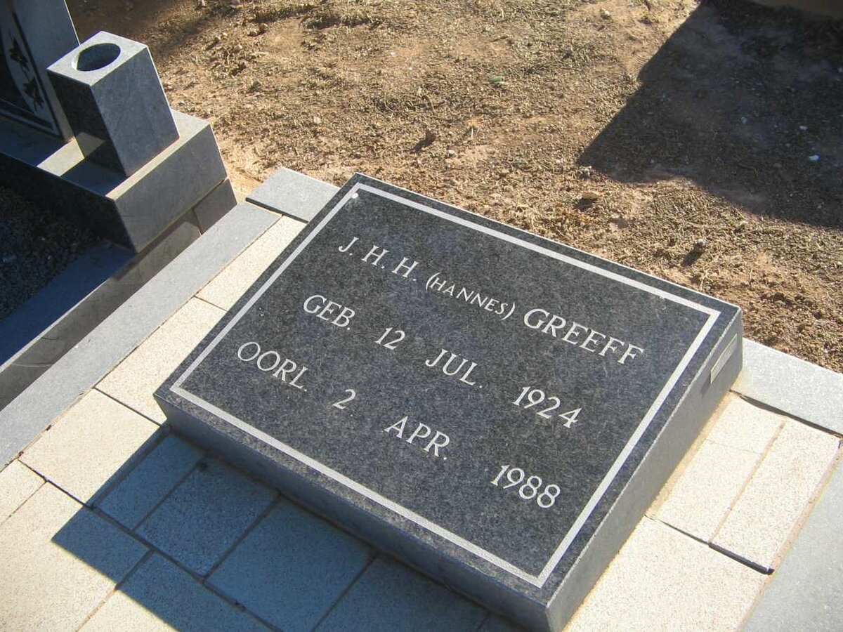 GREEFF J.H.H. 1924-1988