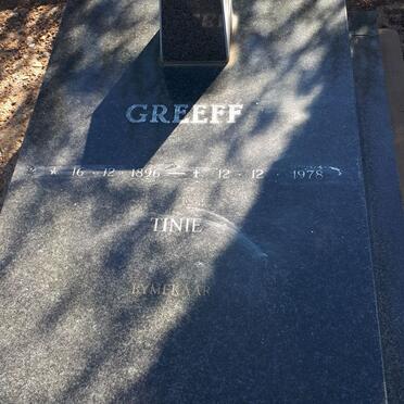 GREEFF Tinie 1896-1978