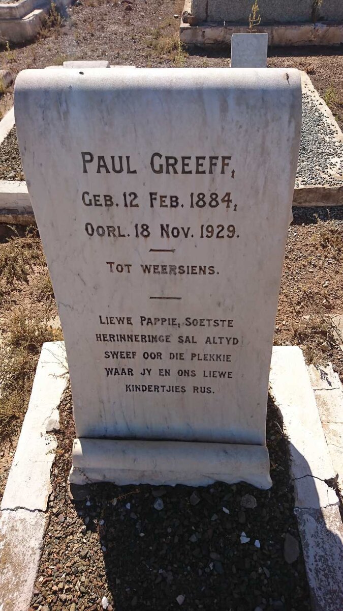 GREEFF Paul 1884-1929