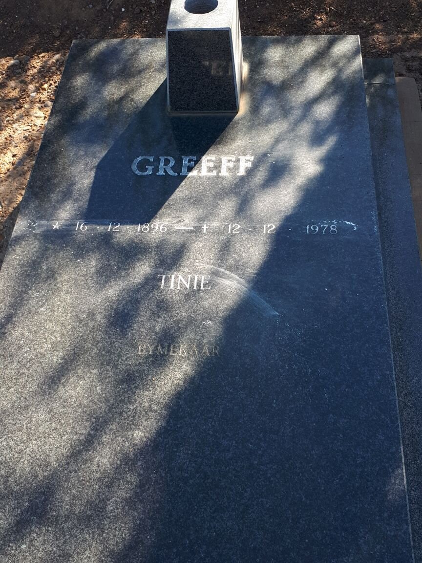 GREEFF Tinie 1896-1978