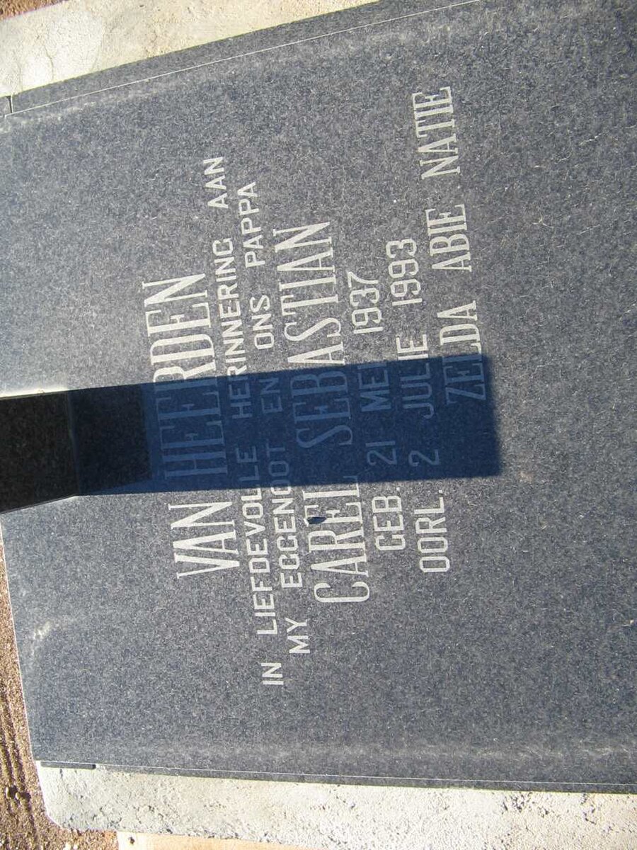 HEERDEN Carel Sebastian, van 1937-1993