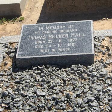 HALL Thomas Becker 1922-1961
