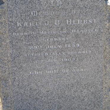 HERBST Karl J.B. 1859-1909