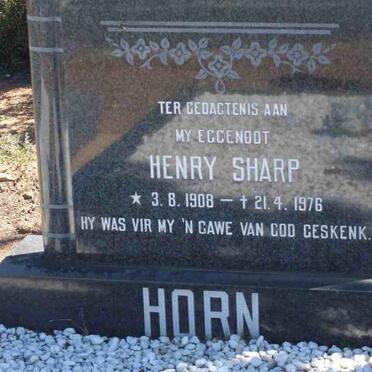 HORN Henry Sharp 1908-1976