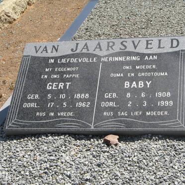 JAARSVELD Gert, van 1888-1962 &amp; Baby 1908-1999