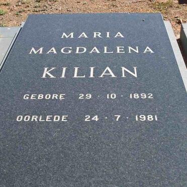 KILIAN Maria Magdalena 1892-1981
