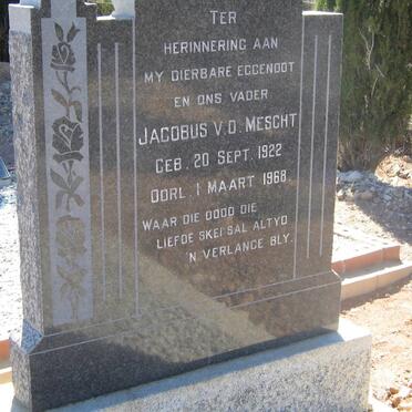 MESCHT Jacobus, v.d. 1922-1968