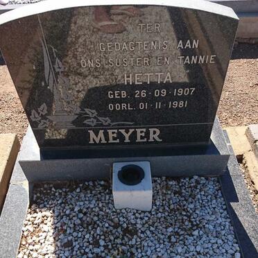 MEYER Hetta 1907-1981