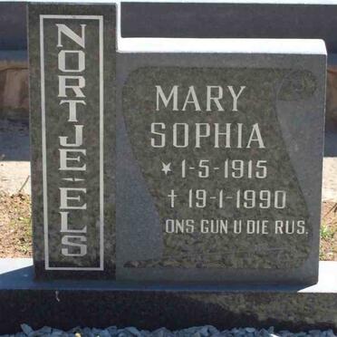 NORTJE Mary Sophia nee ELS 1915-1990