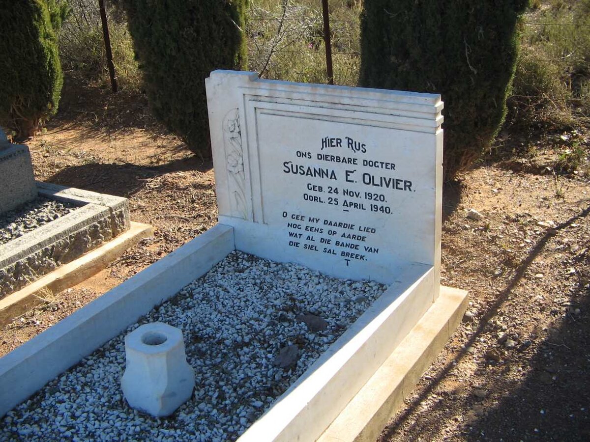 OLIVIER Susanna E. 1920-1940