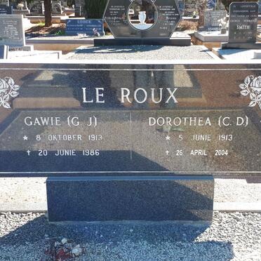 ROUX G.J., le 1913-1986 &amp; C.D. 1913-2004