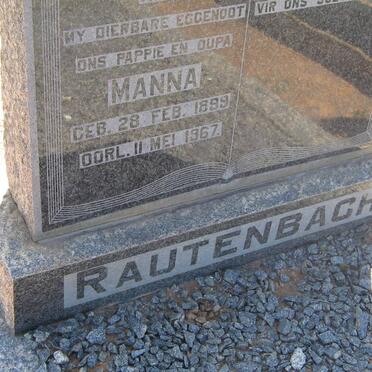 RAUTENBACH Manna 1899-1967