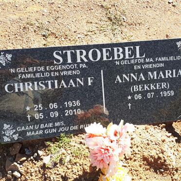 STROEBEL Christiaan F. 1936-2010 &amp; Anna Maria BEKKER 1959-