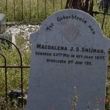 SNIJMAN Magdalena J.S. 1897-1911