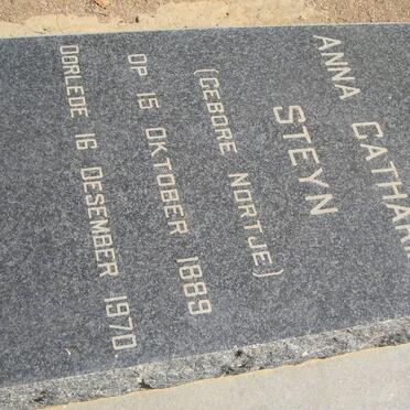 STEYN Anna Catharina nee NORTJE 1889-1970