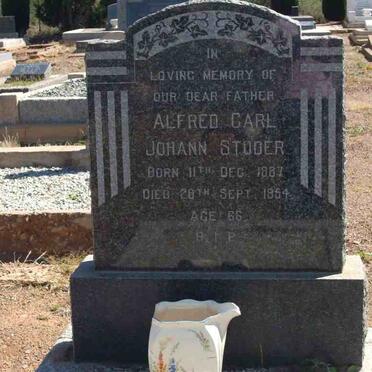 STUDER Alfred Carl Johann 1887-1954