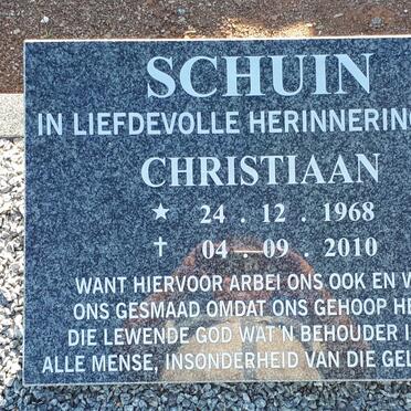 SCHUIN Christiaan 1968-2010