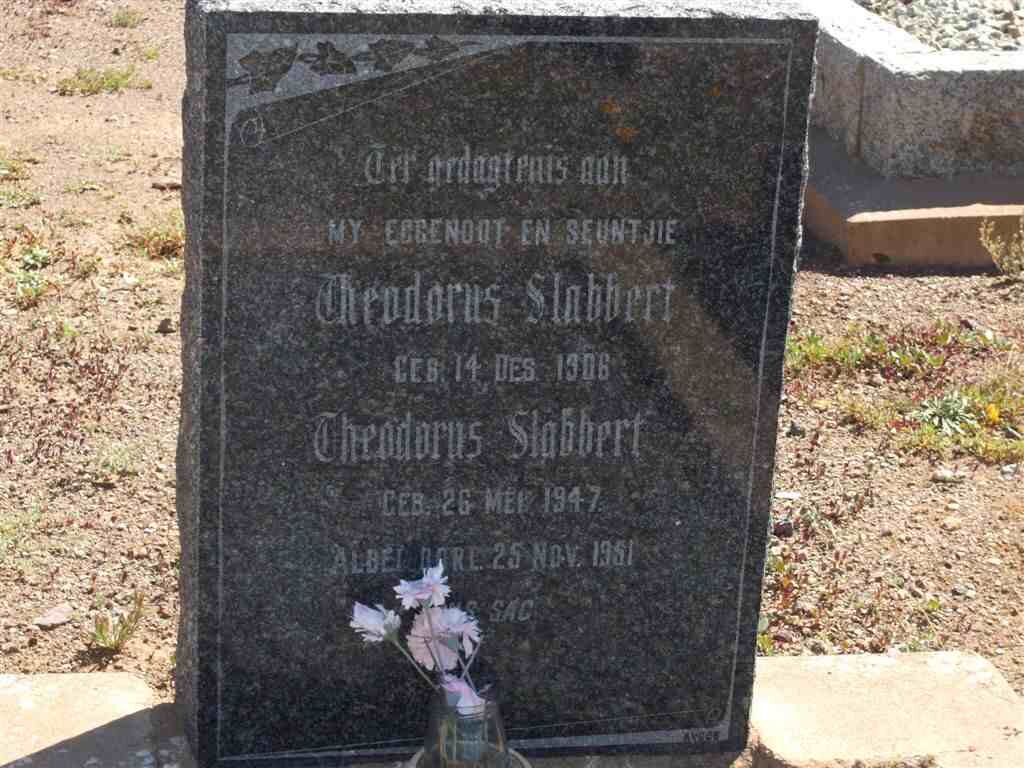 SLABBERT Theodorus 1906-1951 :: SLABBERT Theodorus 1947-1951