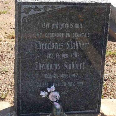 SLABBERT Theodorus 1906-1951 :: SLABBERT Theodorus 1947-1951